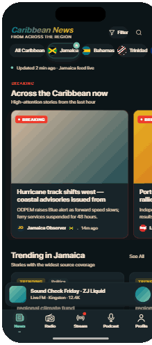Carib Radio news feed